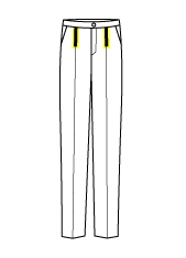 Ein Bundfalte (inside)